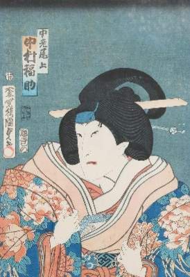 Große Abbildung Nr.1: 141-3857 Kunisada: (Künstlergraphik, Japan)