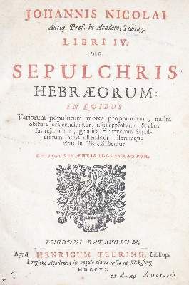 Große Abbildung Nr.4: 141-395 Nicolai,J.: (Judaica)