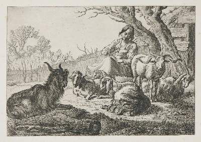 Große Abbildung Nr.1: 141-3973 Laer, Pieter van: (Künstlergraphik)