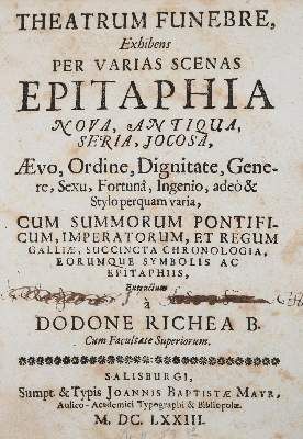 Große Abbildung Nr.1: 141-4 (Aicher, O.; pseud:) Dodone Richea.: (Alte Drucke, Handschriften und Theologie)