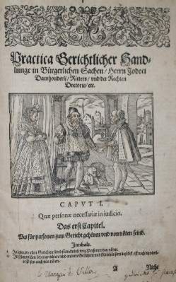 Große Abbildung Nr.1: 141-402 Damhouder,J.: (Juridica und Kriminologie)