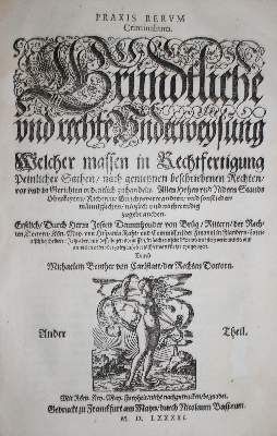 Große Abbildung Nr.3: 141-402 Damhouder,J.: (Juridica und Kriminologie)