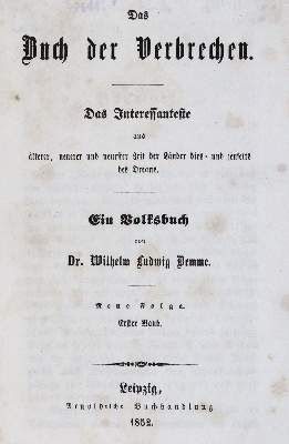 Große Abbildung Nr.1: 141-403 Demme,W.L.: (Juridica und Kriminologie)