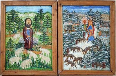 Große Abbildung Nr.14: 141-4183 Sammlung.: (Künstlergraphik, Naive Kunst)