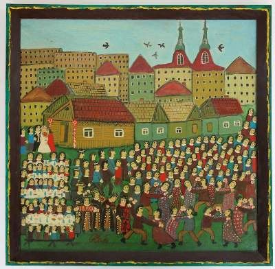 Große Abbildung Nr.1: 141-4202 Tadeusz, Zak: (Künstlergraphik, Naive Kunst)