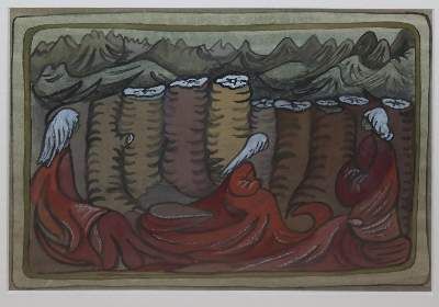 Große Abbildung Nr.3: 141-4206 Wladyslawa, Iwanska: (Künstlergraphik, Naive Kunst)