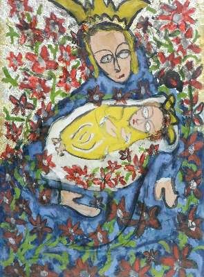 Große Abbildung Nr.3: 141-4208 Wnek, Maria: (Künstlergraphik, Naive Kunst)