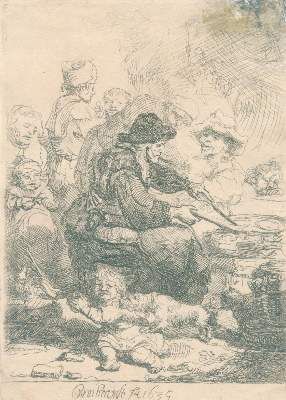 Große Abbildung Nr.1: 141-4331 Rembrandt van Rijn, Harmenszoon: (Künstlergraphik)