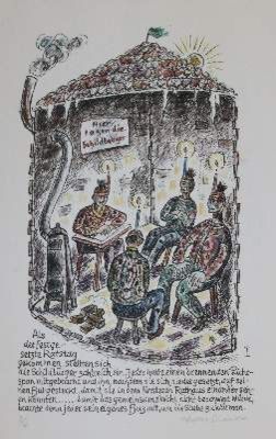 Große Abbildung Nr.2: 141-4409 Schildbürger, Die.: (Künstlergraphik)
