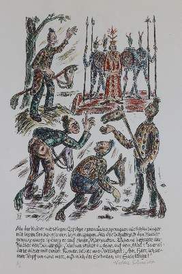 Große Abbildung Nr.5: 141-4409 Schildbürger, Die.: (Künstlergraphik)