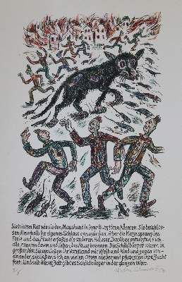 Große Abbildung Nr.9: 141-4409 Schildbürger, Die.: (Künstlergraphik)