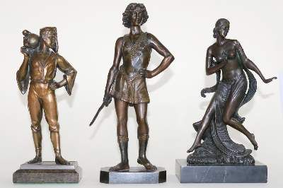 Große Abbildung Nr.1: 141-4447 Bronzeskulpturen.: (Künstlergraphik, Skulpturen - Plastiken)