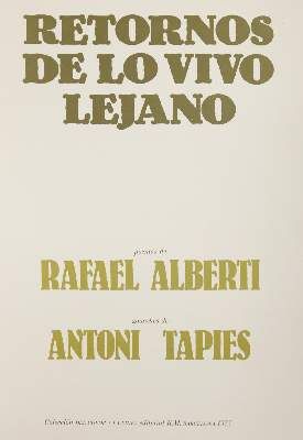 Große Abbildung Nr.46: 141-4502 Alberti,R.: (Künstlergraphik, Tapies)