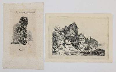 Große Abbildung Nr.12: 141-4519 Tiere und Landschaften.: (Künstlergraphik)