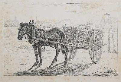 Große Abbildung Nr.15: 141-4519 Tiere und Landschaften.: (Künstlergraphik)