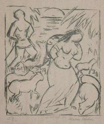 Große Abbildung Nr.1: 141-4543 Uhden, Maria: (Künstlergraphik)