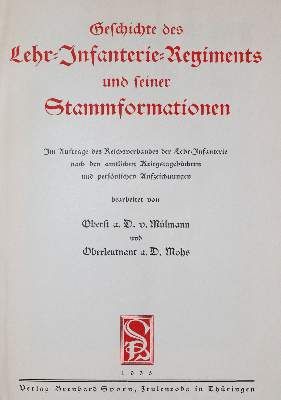 Große Abbildung Nr.1: 141-466 Mülmann,(W.)v. u. (W.)Mohs.: (Militaria, Regimentsgeschichte)