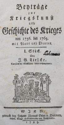 Große Abbildung Nr.2: 141-472 Tielke,J.G.: (Militaria)