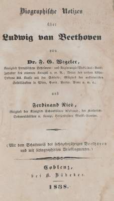 Große Abbildung Nr.1: 141-482 Wegeler,F.G. u. F.Ries.: (Musik, Beethoven)