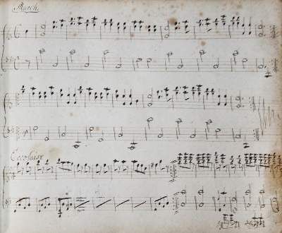 Große Abbildung Nr.2: 141-486 Noten-Buch: (Musik, Handschriften)