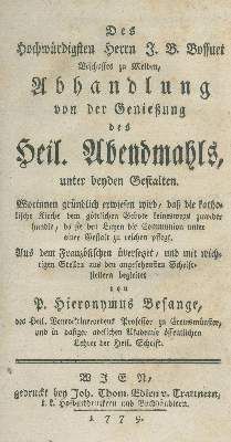 Große Abbildung Nr.1: 141-49 Bossuet,J.B.: (Alte Drucke, Handschriften und Theologie)