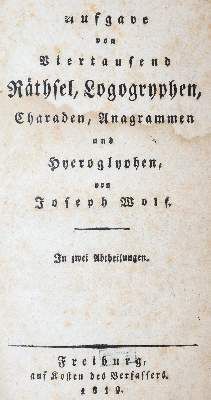 Große Abbildung Nr.1: 141-512 Wolf,J.: (Rätsel)
