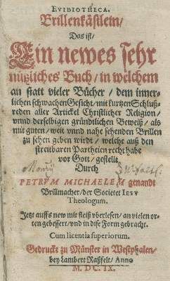 Große Abbildung Nr.1: 141-52 Brillmacher,P.M.: (Alte Drucke, Handschriften und Theologie)