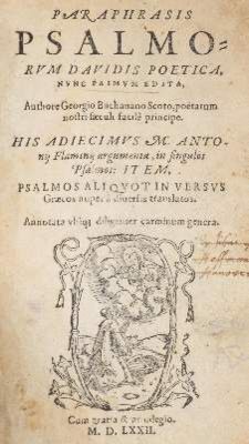 Große Abbildung Nr.1: 141-53 Buchanan,G.: (Alte Drucke, Handschriften und Theologie)