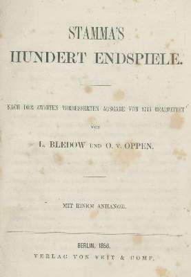 Große Abbildung Nr.2: 141-541 Stamma,P.: (Spiele, Schach)