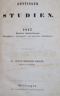 Große Abbildung Nr.1: 141-549 Krische,A.B. (Hrsg.).: (Studentika und Hochschulen, Göttingen)