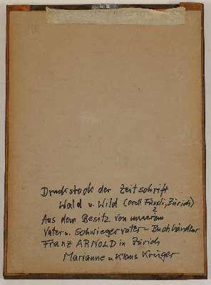 Große Abbildung Nr.2: 141-628 Wald u. Wild.: (Jagd (Angeln - Kynologie), Küche und Haushalt - Gartenbau, Land- und Forstwirtschaft)