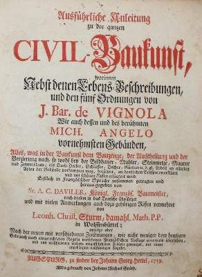 Große Abbildung Nr.1: 141-639 Aviler,A.C.de.: (Architektur)