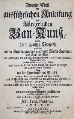Große Abbildung Nr.1: 141-648 Penther,J.F.: (Architektur)
