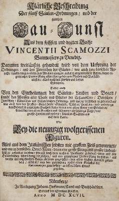 Große Abbildung Nr.2: 141-651 Scamozzi,V.: (Architektur)