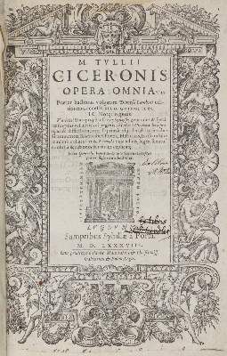 Große Abbildung Nr.1: 141-66 Cicero.: (Alte Drucke, Handschriften und Theologie)