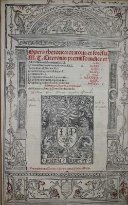 Große Abbildung Nr.1: 141-67 Cicero,M.T.: (Alte Drucke, Handschriften und Theologie)