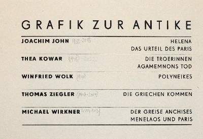 Große Abbildung Nr.6: 141-682 Grafik zur Antike.: (Kunstwissenschaft)