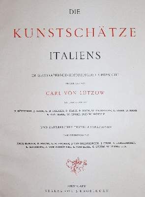 Große Abbildung Nr.1: 141-696 Lützow,C.v.: (Kunstwissenschaft)