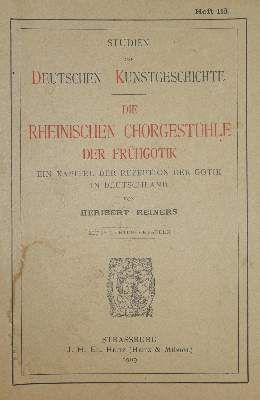 Große Abbildung Nr.1: 141-741 Studien zur Deutschen Kunstgeschichte.: (Kunstwissenschaft)