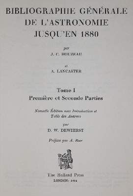 Große Abbildung Nr.1: 141-754 Houzeau,J.C. u. A.Lancaster.: (Astronomie)