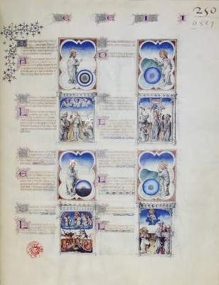 Große Abbildung Nr.1: 141-772 Biblia moralizada de los Limbourg.: (Faksimile)