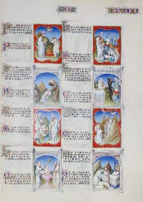 Große Abbildung Nr.2: 141-772 Biblia moralizada de los Limbourg.: (Faksimile)