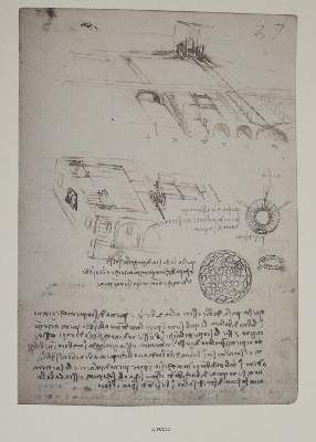 Große Abbildung Nr.7: 141-792 Leonardo da Vinci.: (Faksimile)