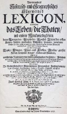 Große Abbildung Nr.1: 141-826 Iselin,J.C.: (Lexika - Wörterbücher - Sprachwissenschaften)