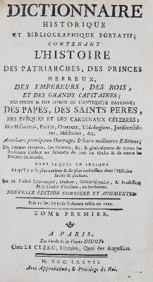 Große Abbildung Nr.1: 141-831 Ladvocat,(J.B.)de.: (Lexika - Wörterbücher - Sprachwissenschaften)
