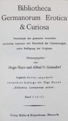 Große Abbildung Nr.1: 141-850 Sammlung: (Bibliographie und Buchwesen)