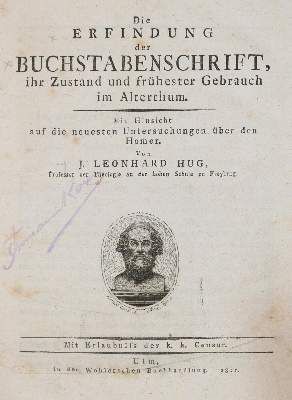 Große Abbildung Nr.2: 141-855 Hug,J.L.: (Typographie und Kalligraphie)