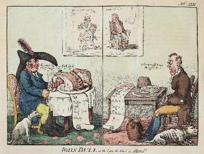 Große Abbildung Nr.2: 141-893 London und Paris.: (Karikatur)