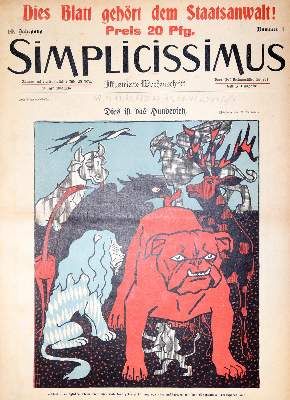 Große Abbildung Nr.1: 141-897 Simplicissimus.: (Karikatur)
