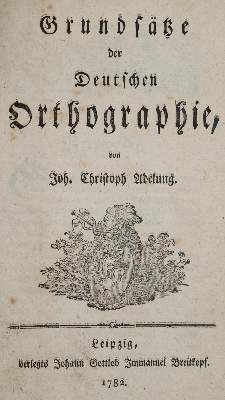 Große Abbildung Nr.1: 141-976 Adelung,J.C.: (Literatur und illustrierte Bücher bis 19.Jahrhundert)